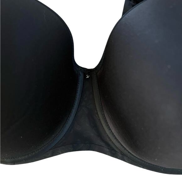 ^NWOT Chantelle C401474 C Jolie Custom Coverage Tshirt Black Bra – Sz 38DDD - Picture 6 of 12